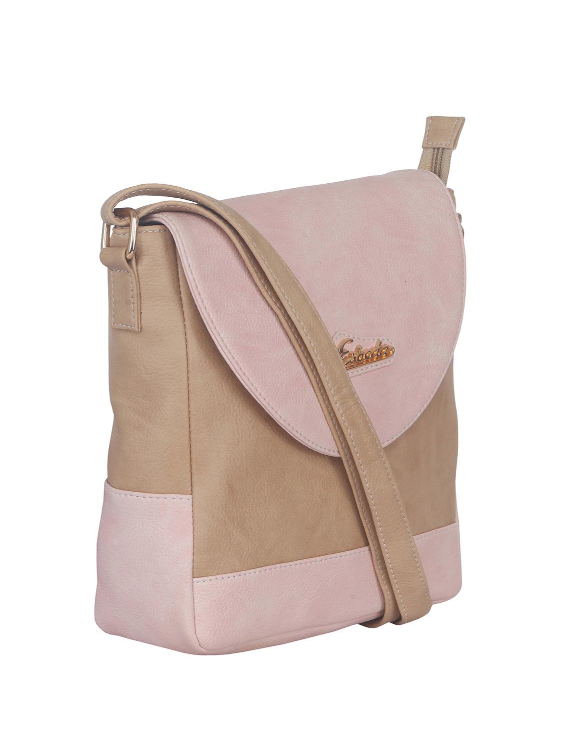 pink synthetic leather sling bag - 11507234 - Standard Image - 4