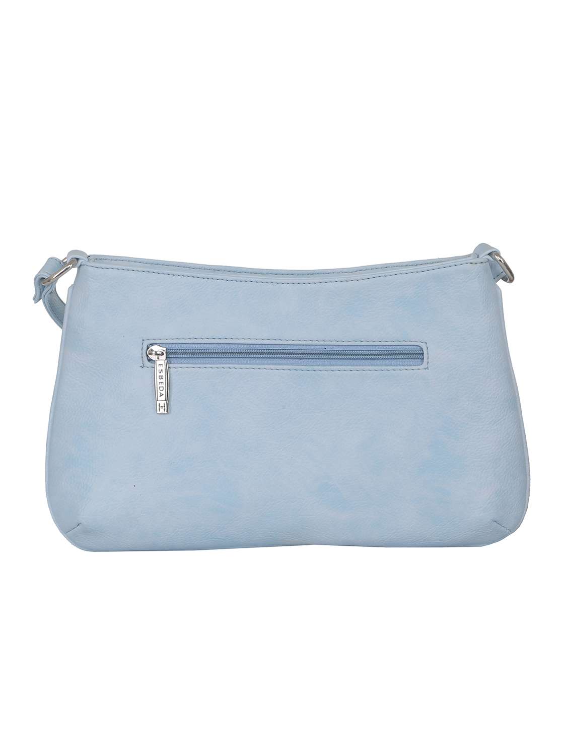 light blue solid regular sling bag - 11507246 -  Standard Image - 1