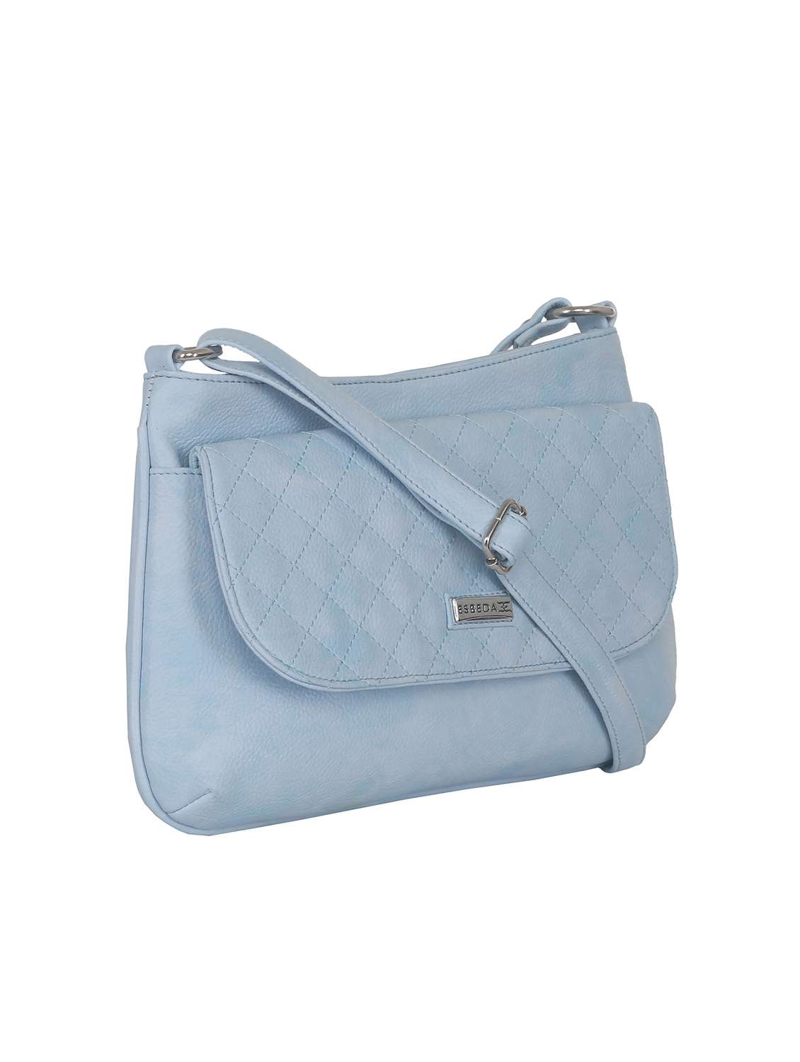 light blue solid regular sling bag - 11507246 -  Standard Image - 4