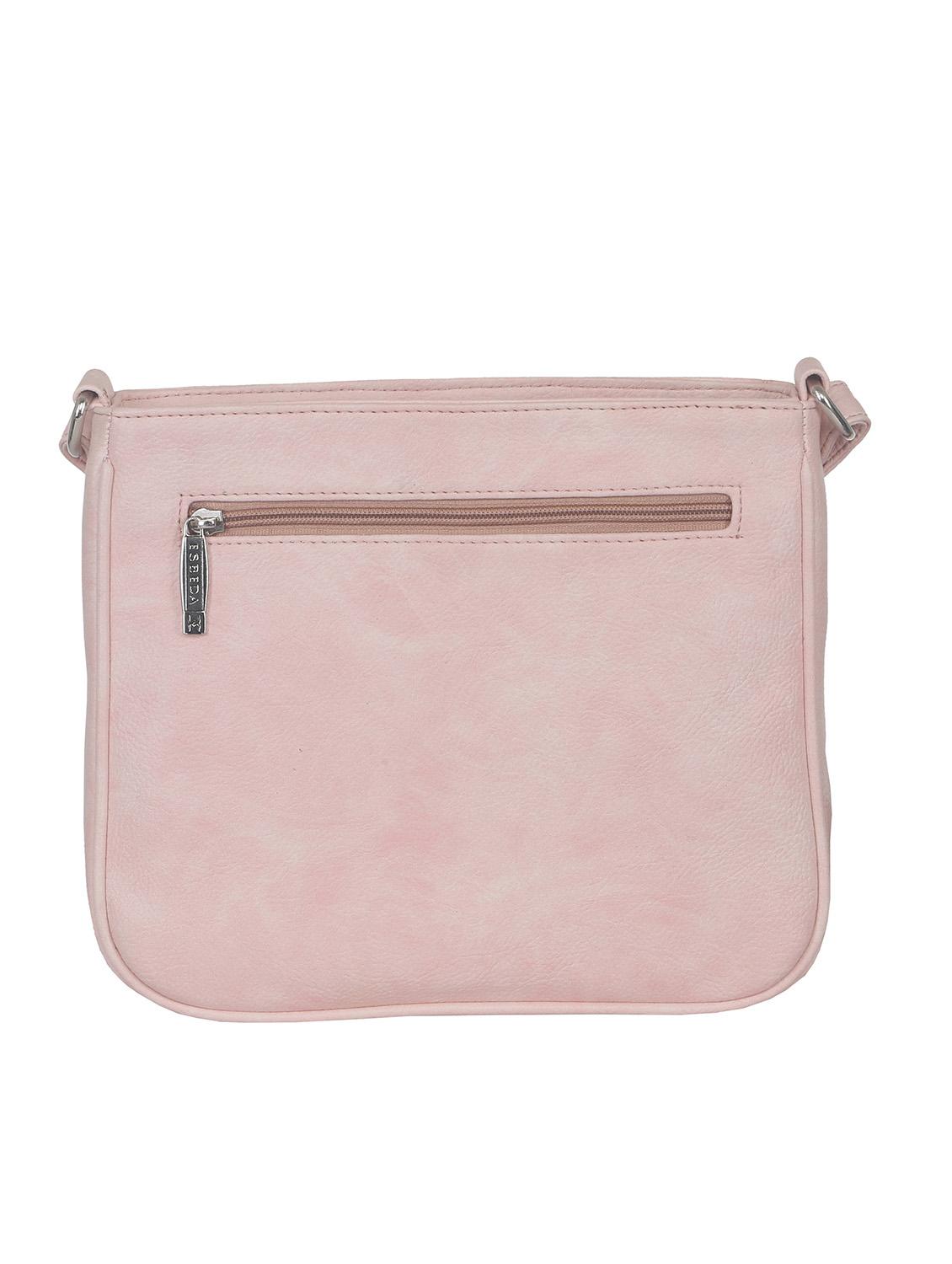 pink synthetic leather sling bag - 11507255 - Standard Image - 1