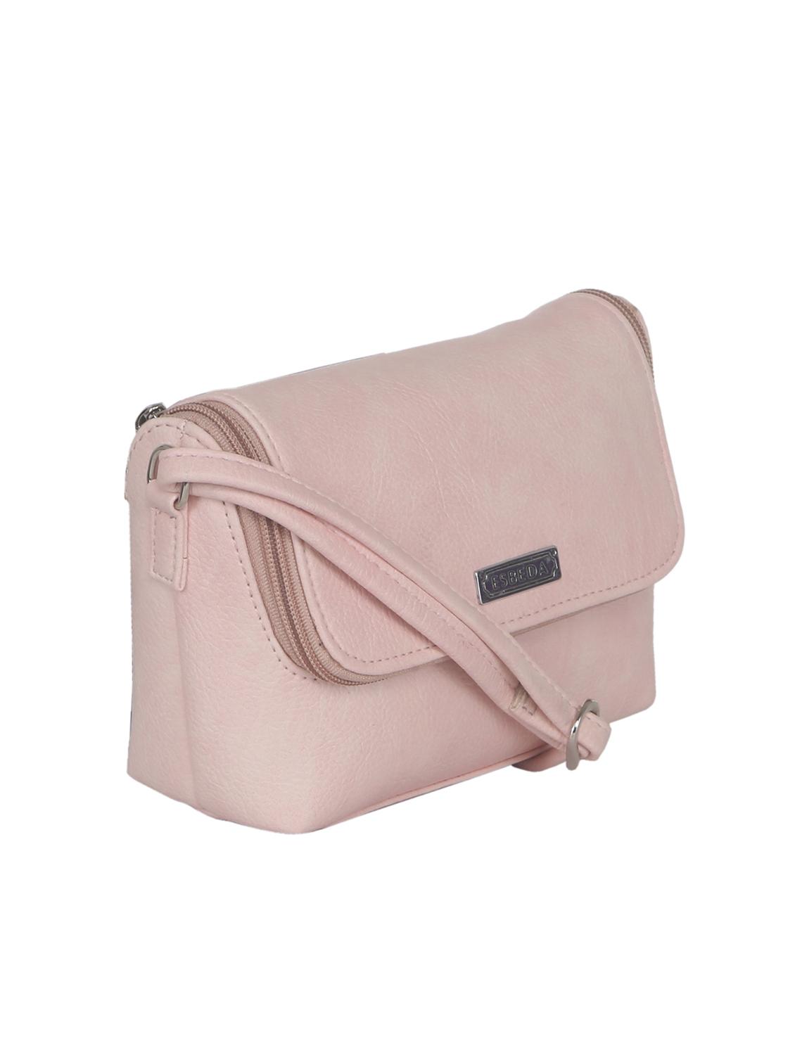 pink synthetic leather sling bag - 11507263 - Standard Image - 4