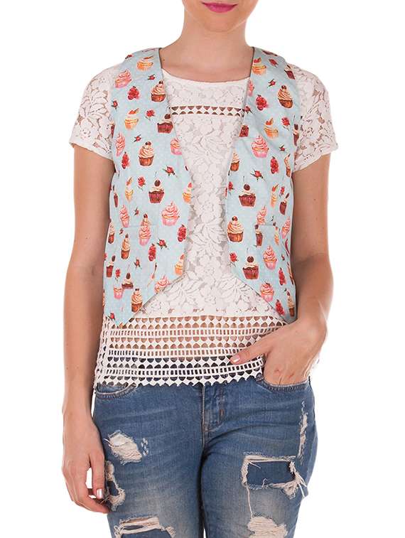 multi colored cotton summer jacket