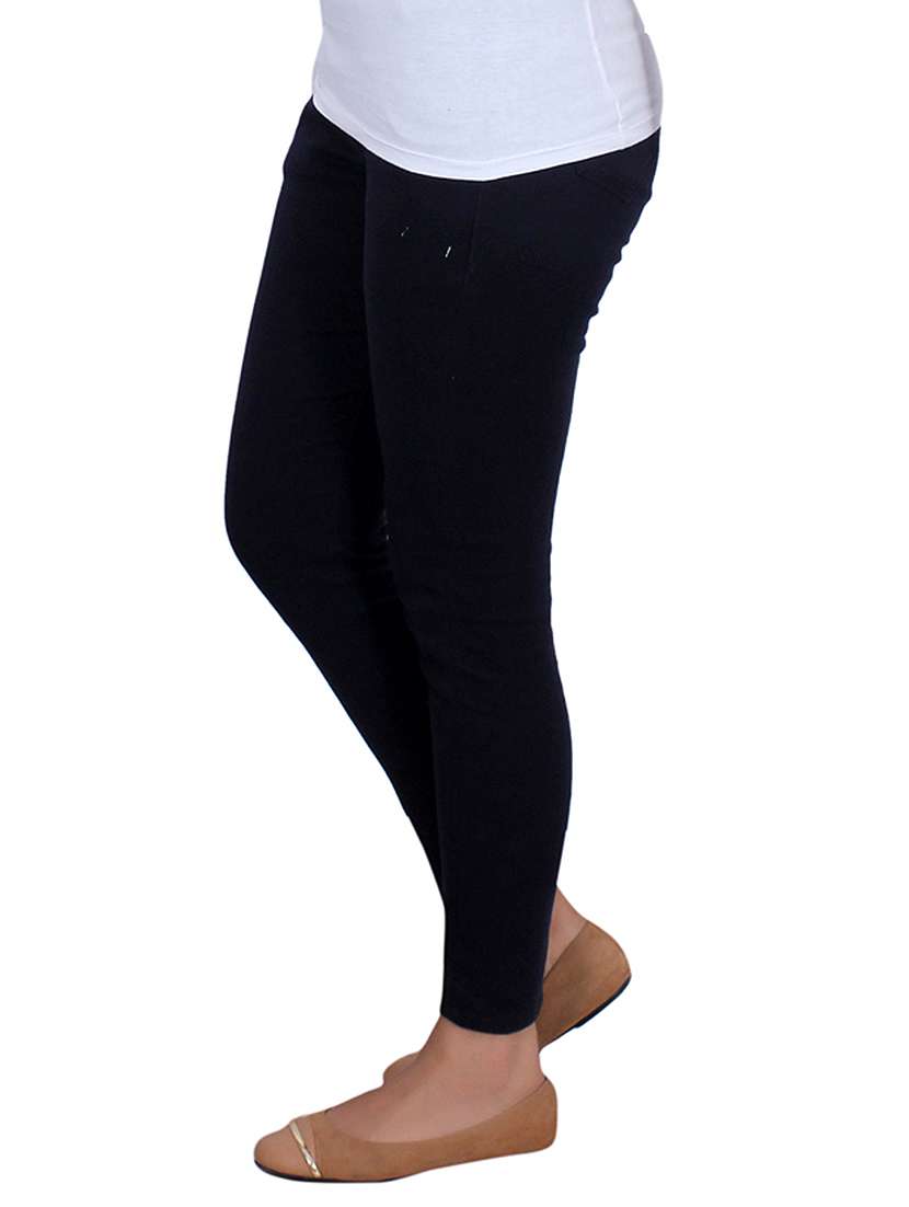 navy blue color, cotton legging - 11512325 - Standard Image - 1