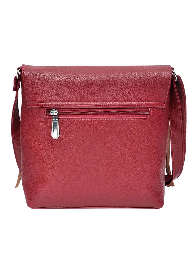 red leatherette sling bag - 11512568 - Standard Image - 1