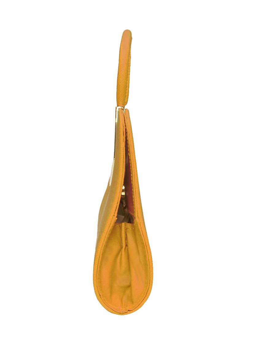 yellow leatherette handbag - 11519169 - Standard Image - 4