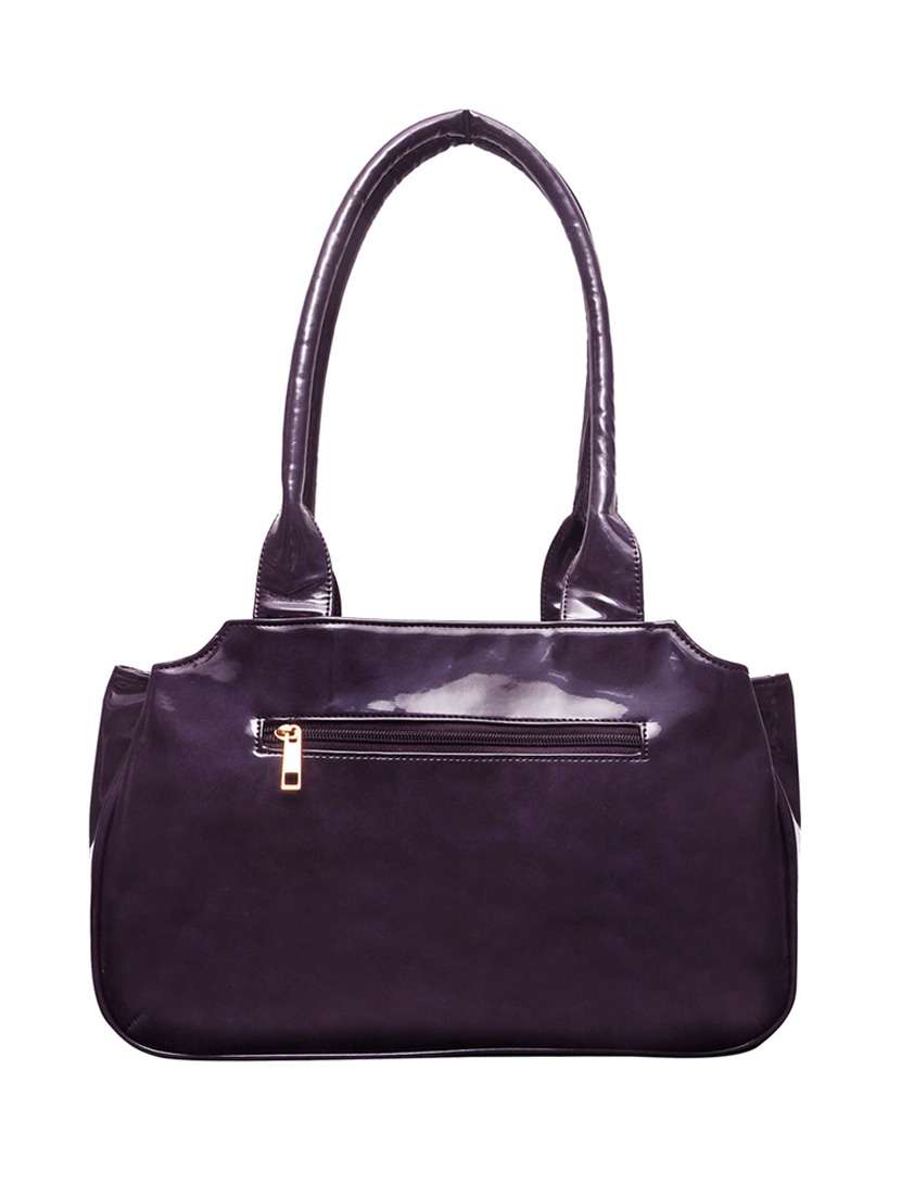 purple leatherette handbag - 11519178 -  Standard Image - 1