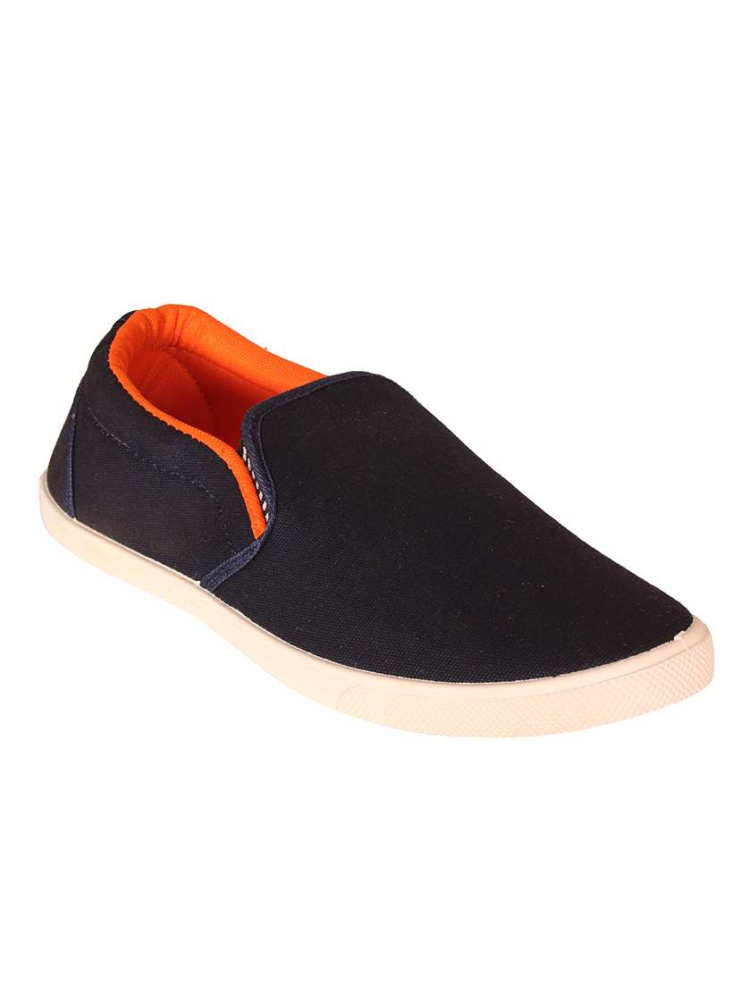 navy canvas casual slipon