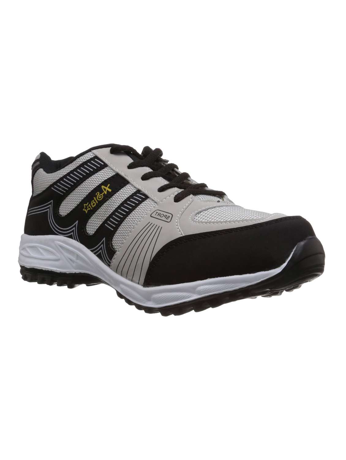 grey mesh sport shoe