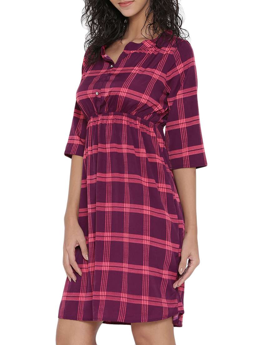 women's shirt checks dress - 11524416 -  Standard Image - 1
