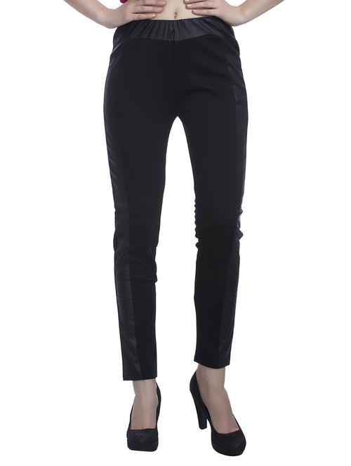 black polyester jeggings - 11540468 - Standard Image - 0