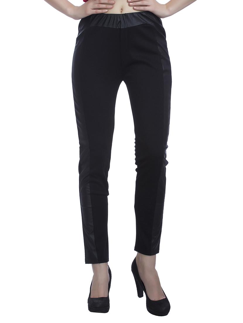 black polyester jeggings - 11540468 - Zoom Image - 0
