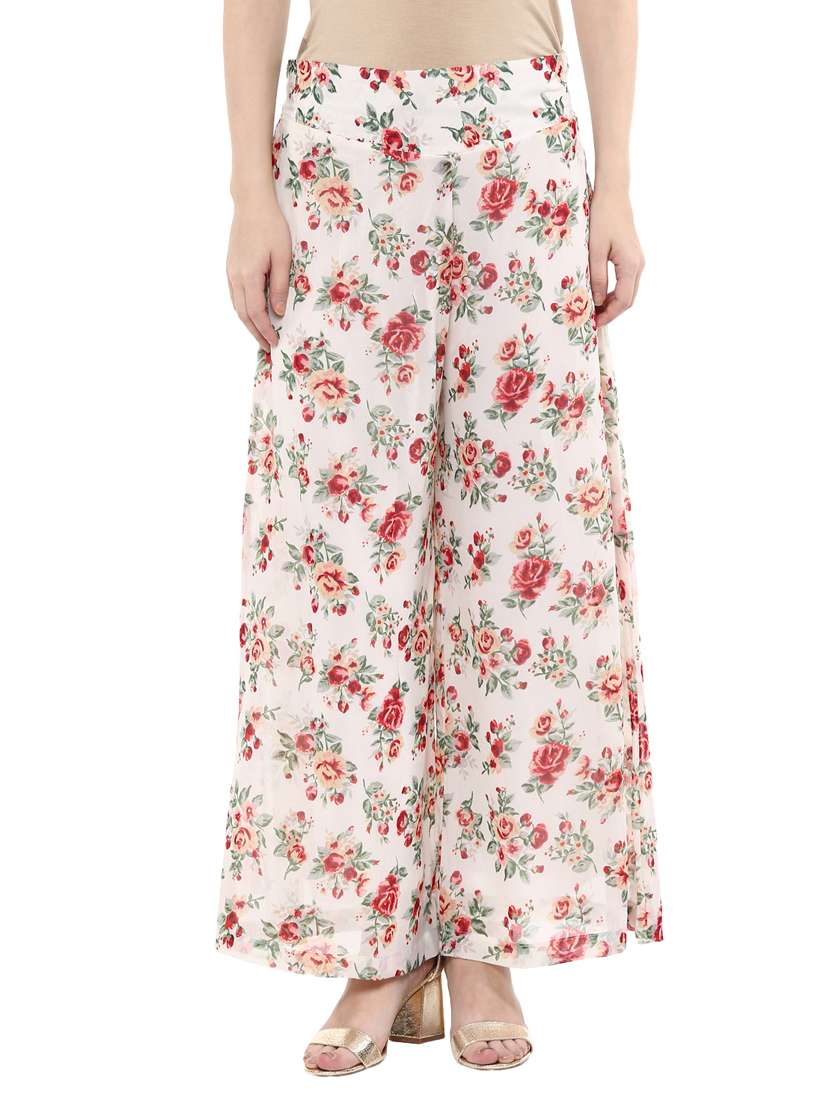 multi colored georgette palazzos