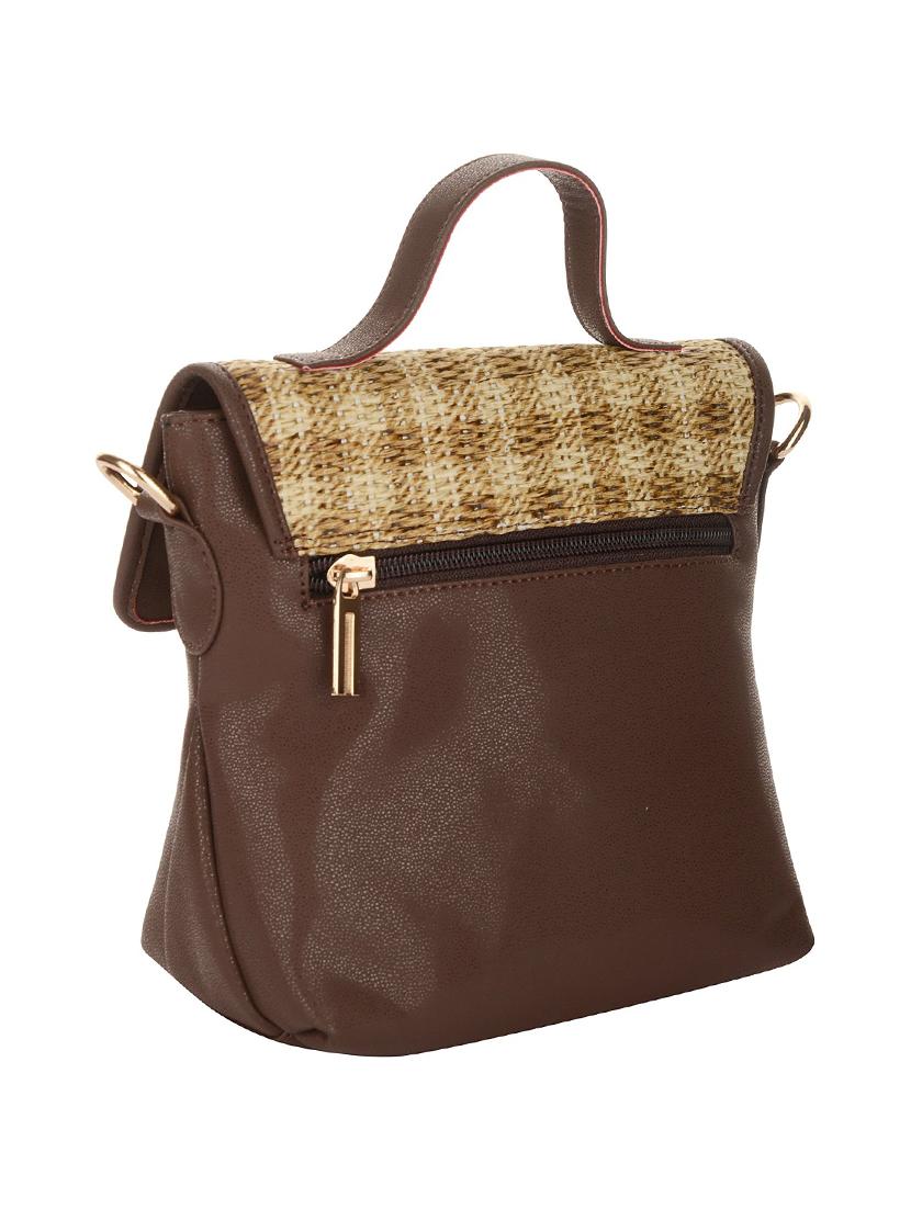 brown leatherette sling bag - 11627960 -  Standard Image - 1