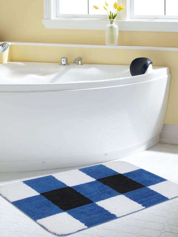 saral home premium quality very soft micro polyester bathmat -50x80 cm