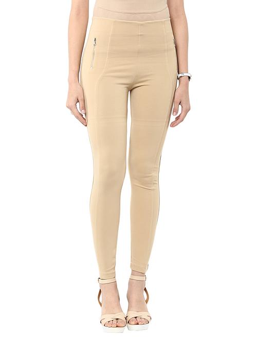 beige viscose jeggings - 11656147 - Standard Image - 0