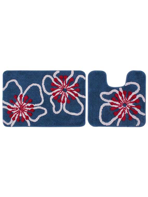 saral home soft cotton bathmat with contour set - 40x60 cm - 11656221 - Standard Image - 1