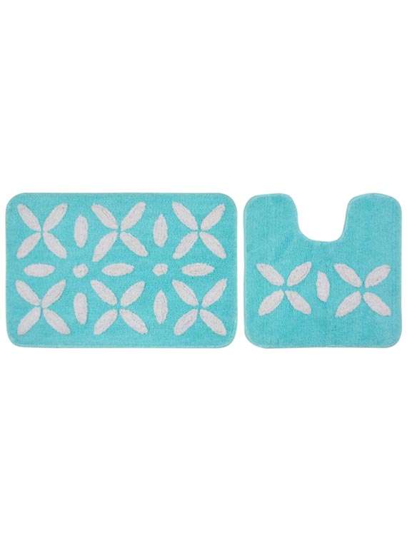 blue cotton bath mat - 11656226 -  Standard Image - 1
