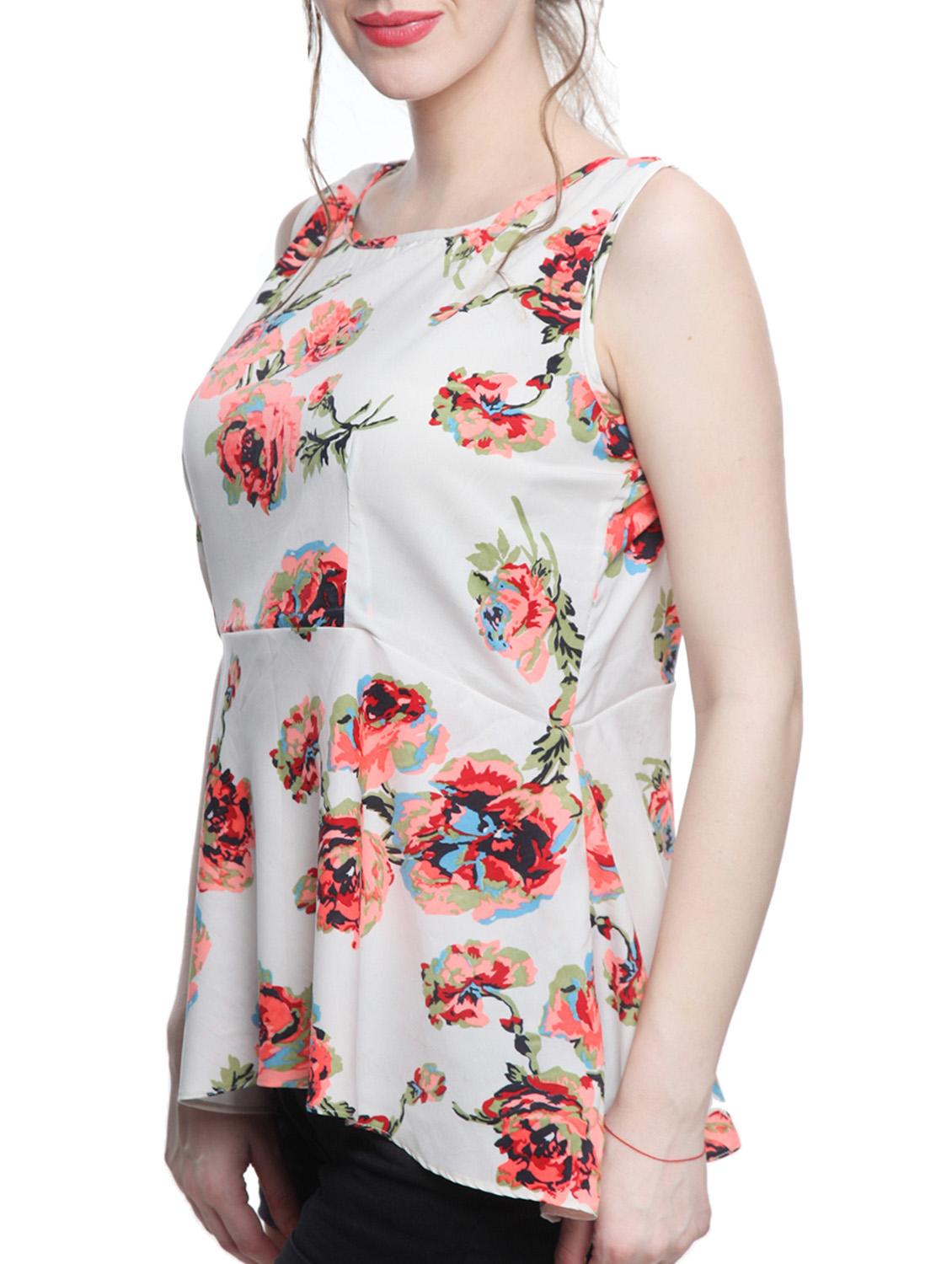 women's peplum shoulder strap top - 11665183 -  Standard Image - 1
