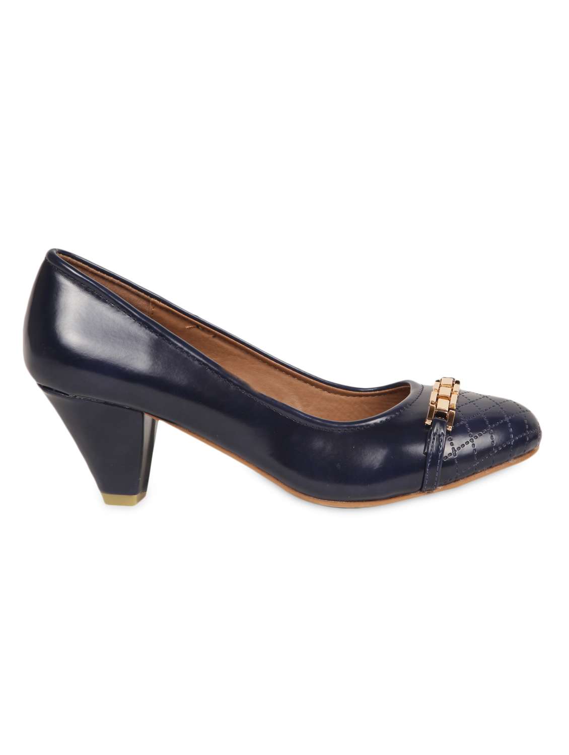 blue leatherette sandal