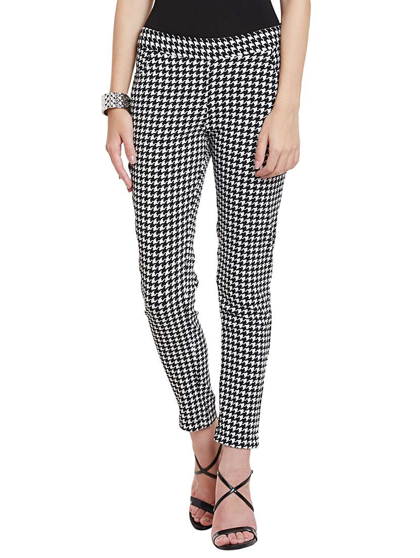 black polyester trouser