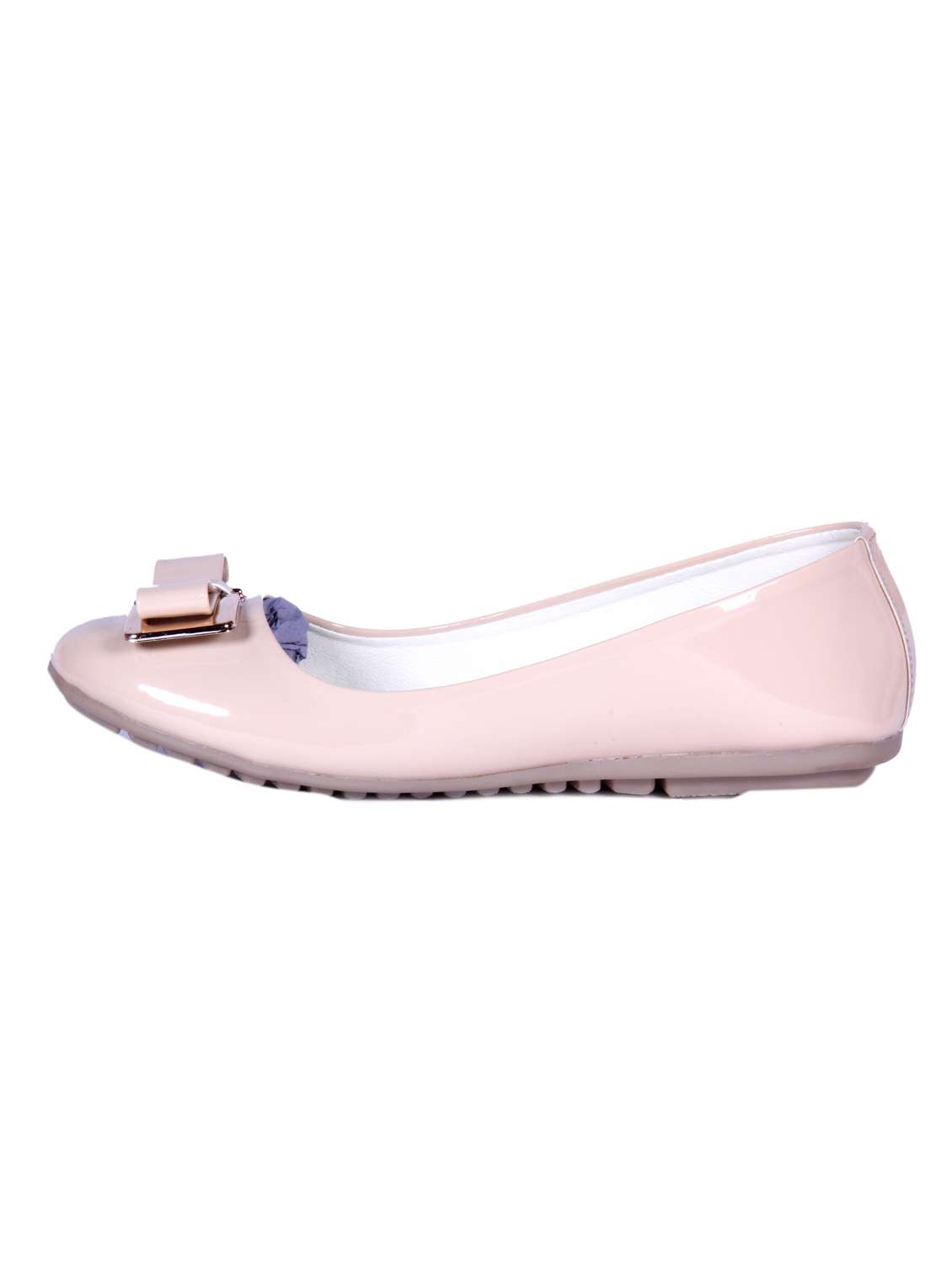 beige leatherettte ballerina - 11678485 - Standard Image - 1