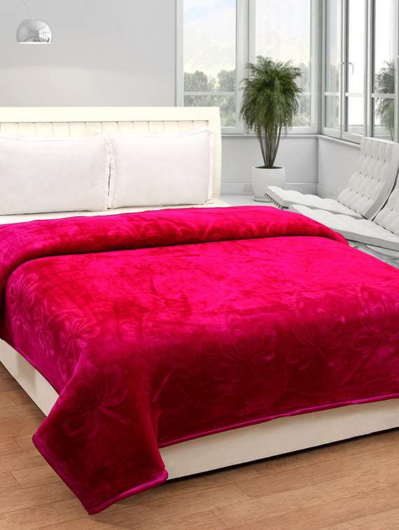 bsb trendz single poly mink floral blanket