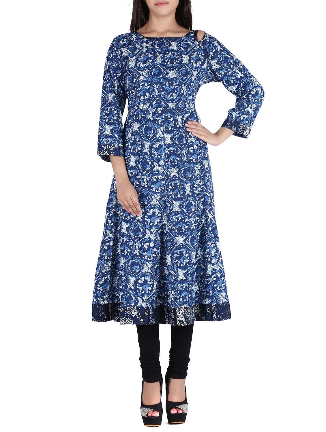 women's flared kurta