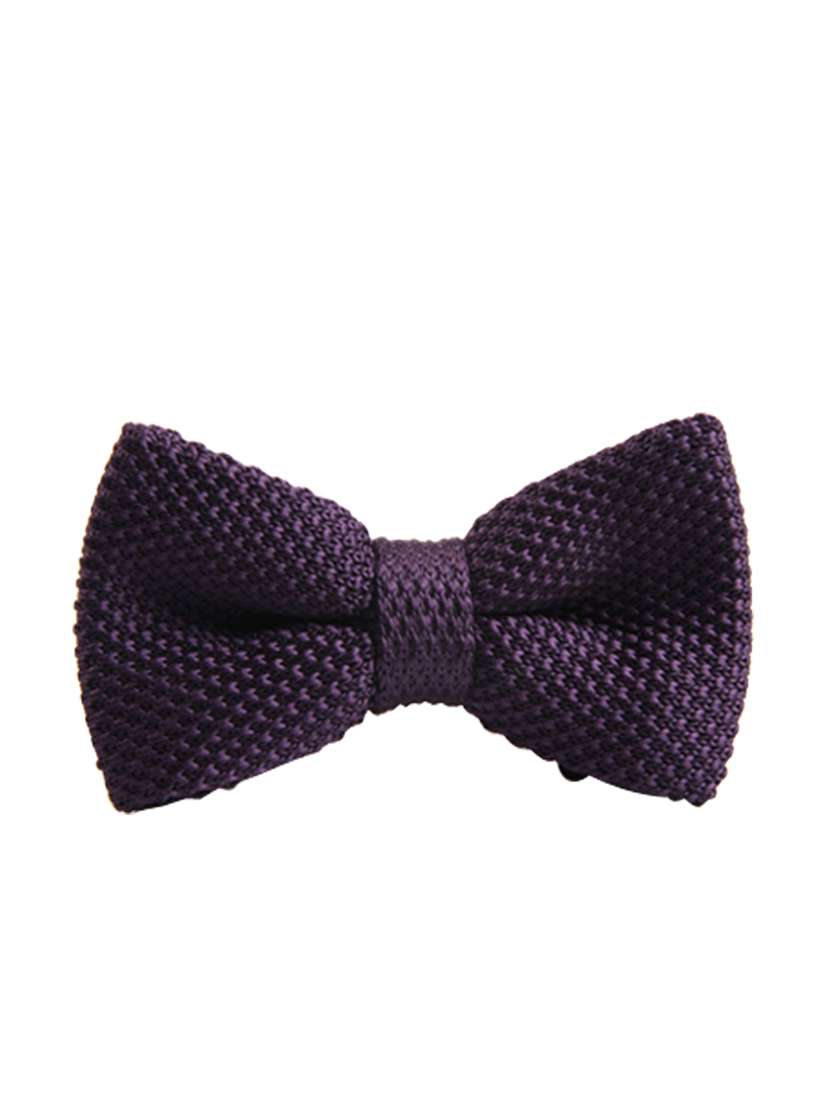 purple polyester bow