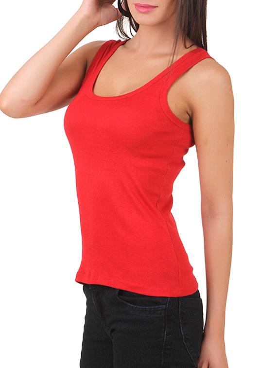 women's tank top scoop neck top - 11707237 - Standard Image - 1