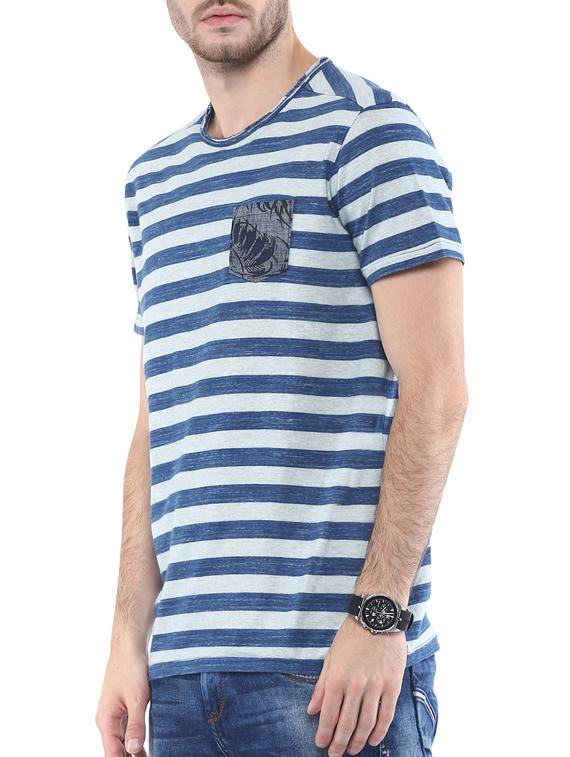 blue cotton pocket tshirts - 11716126 - Standard Image - 1