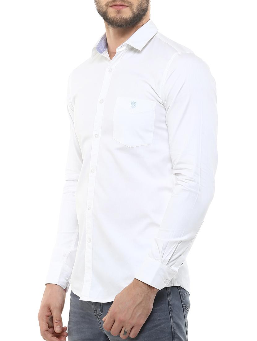 white cotton casual shirt - 11726443 -  Standard Image - 1