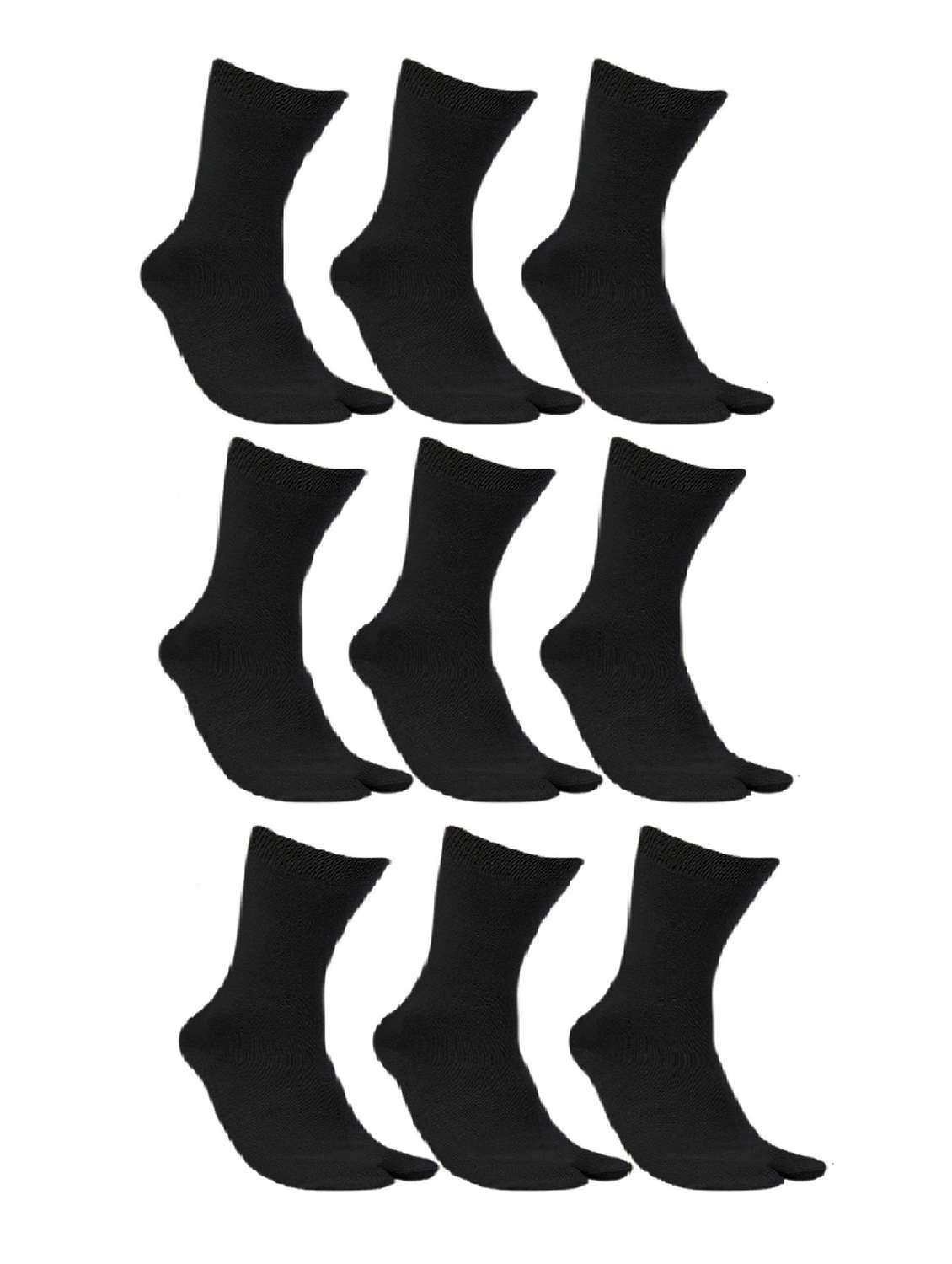 black cotton full length sock