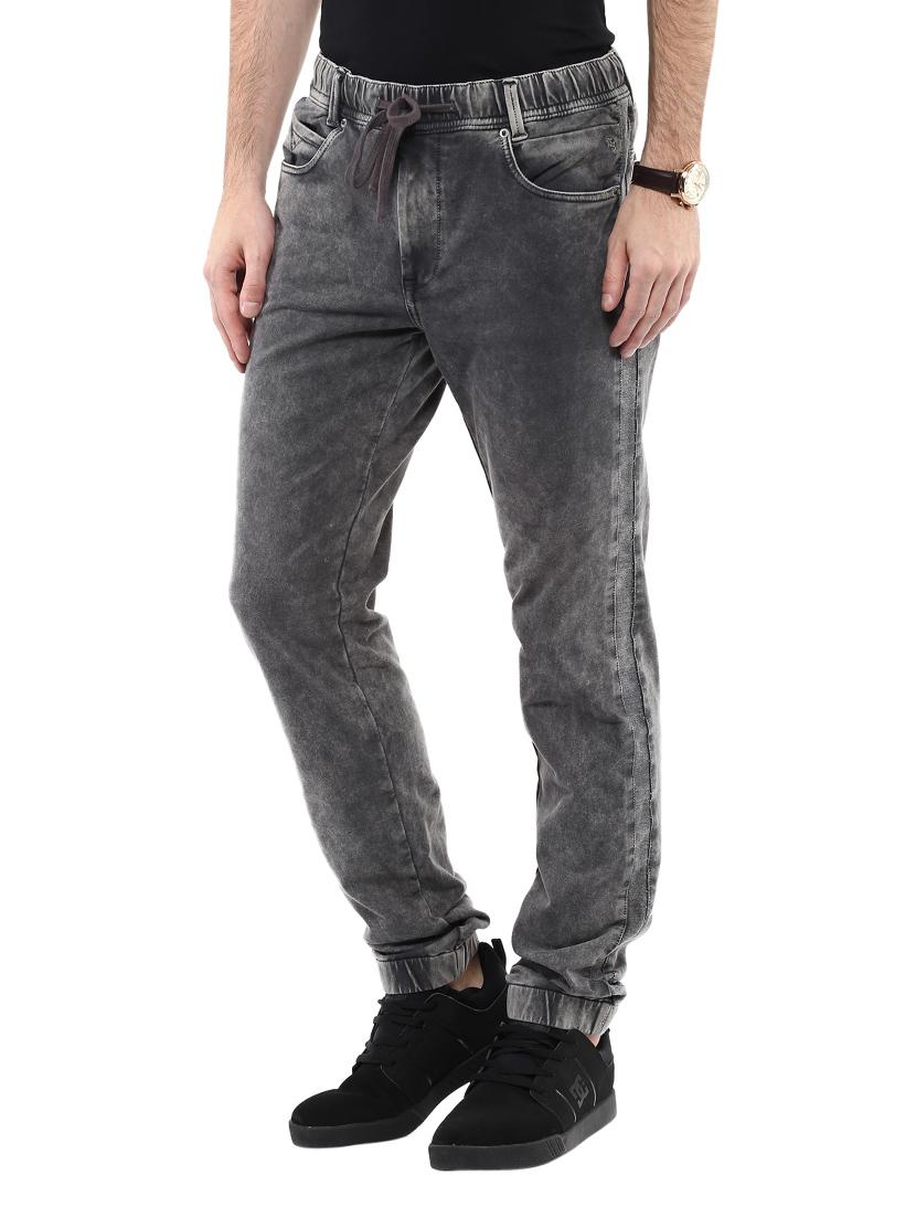 grey denim joggers - 11737317 -  Standard Image - 1
