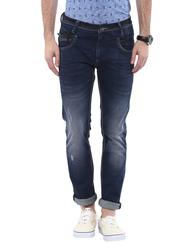 dark blue cotton jeans