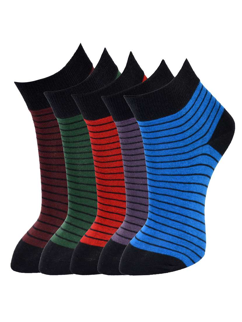 multi colored cotton sock (set of 5)