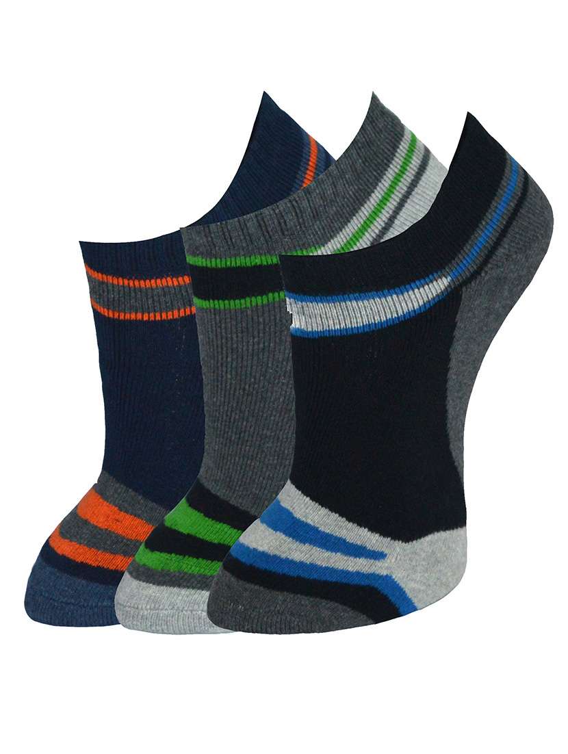 multi colored cotton sock (set of 3)