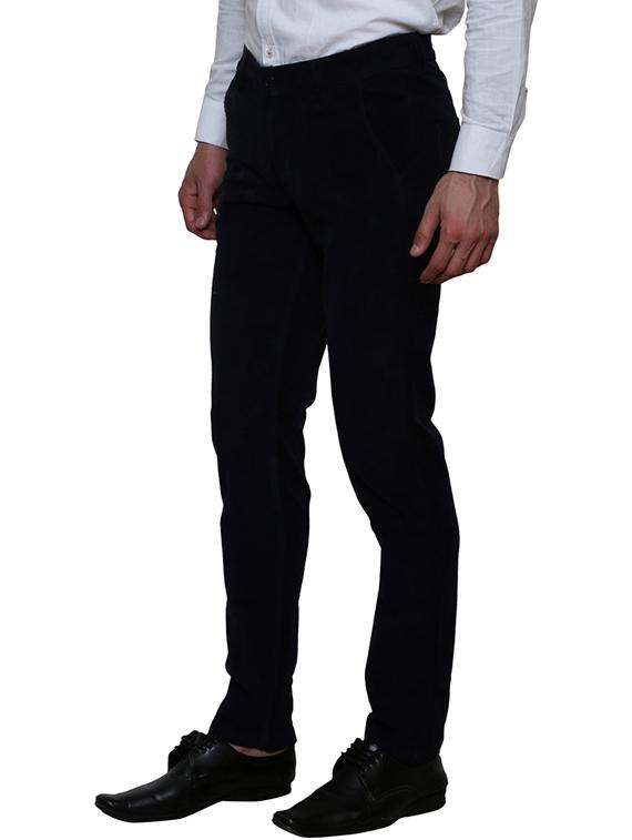 black cotton casual trouser - 11764035 - Standard Image - 1