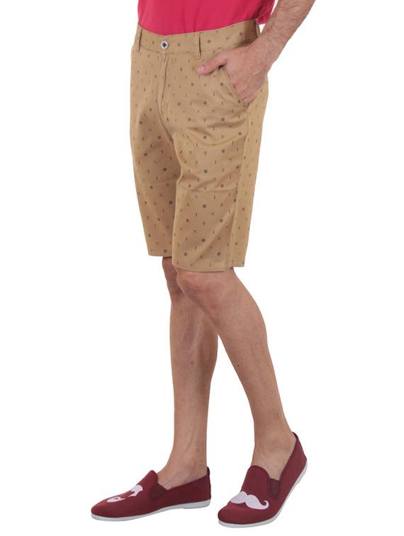 brown cotton shorts - 11764089 - Standard Image - 1