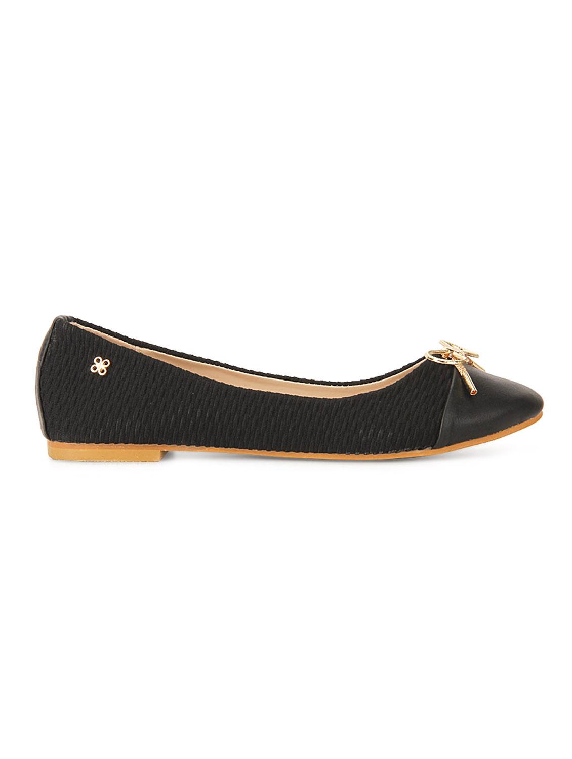 black  leatherette ballerina - 11787922 -  Standard Image - 1