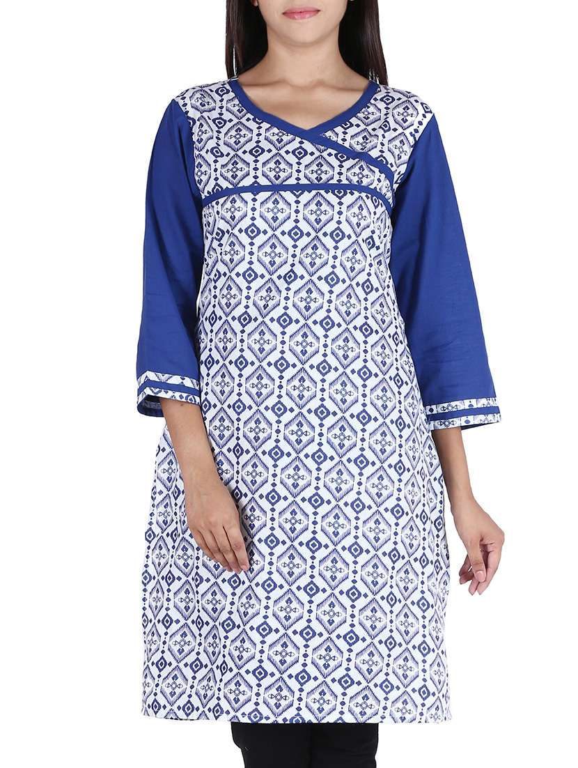 printed straight kurta