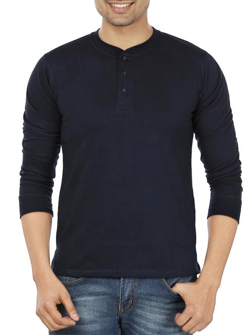 navy blue cotton tshirt - 11789192 - Standard Image - 0