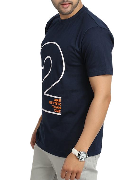navy blue cotton t-shirt - 11789196 - Standard Image - 1