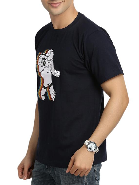 black cotton t-shirt - 11789201 - Standard Image - 1