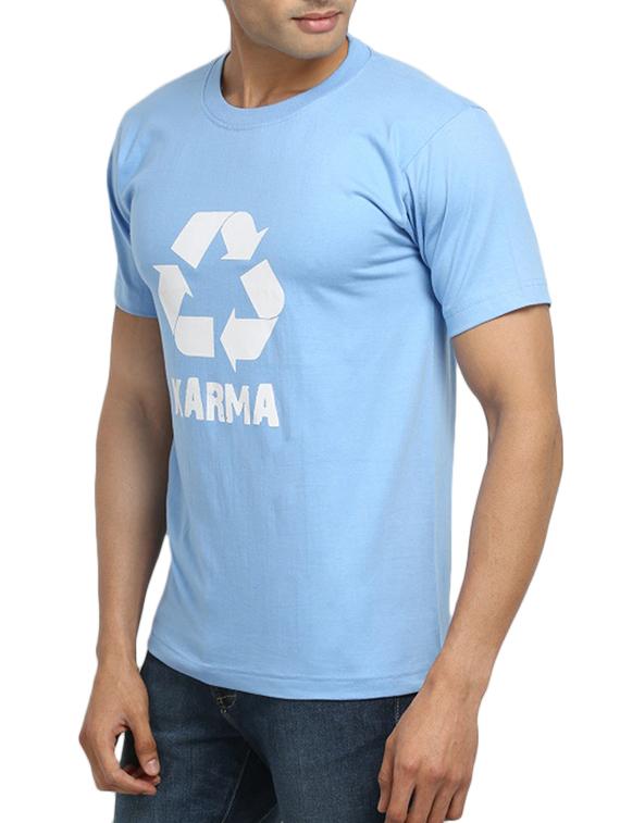 light blue cotton t-shirt - 11789217 - Standard Image - 1