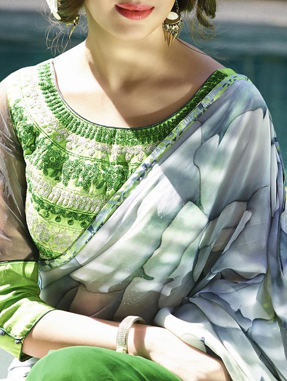 digital printed saree - 11803092 - Standard Image - 1