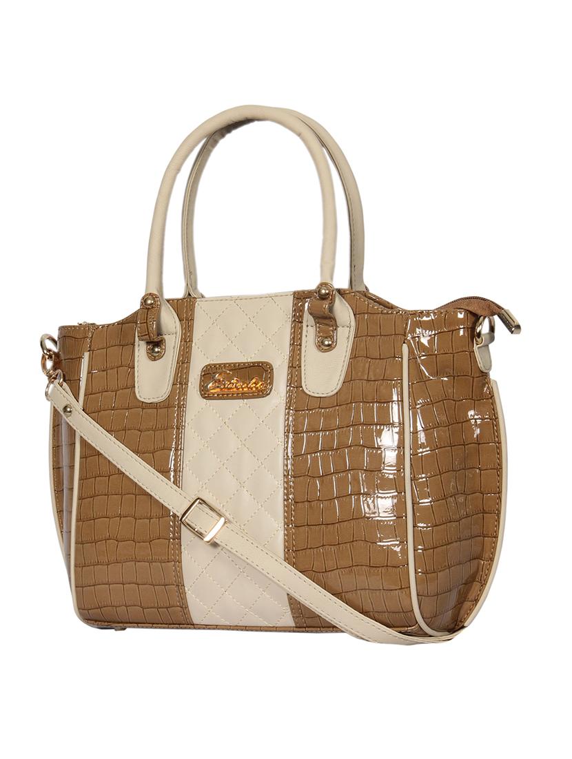 beige leatherette handbag - 11808260 - Standard Image - 4