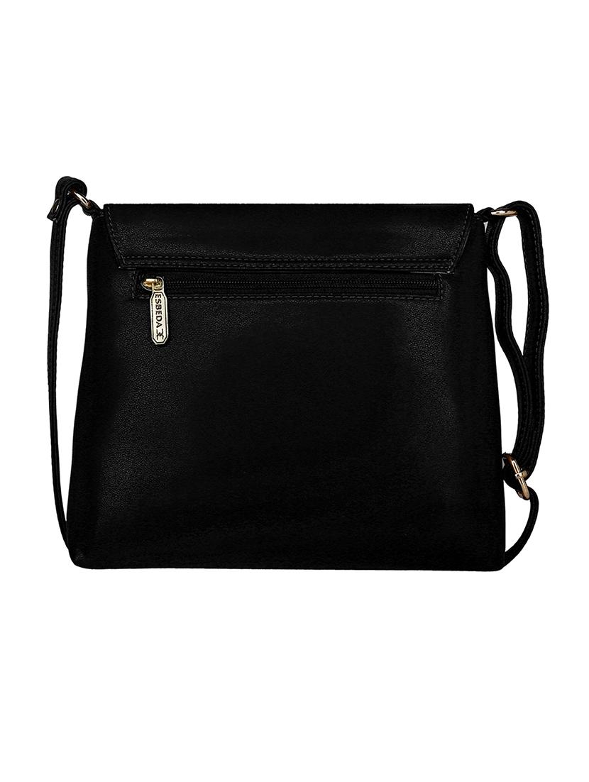 black leatherette sling bag - 11808268 -  Standard Image - 1