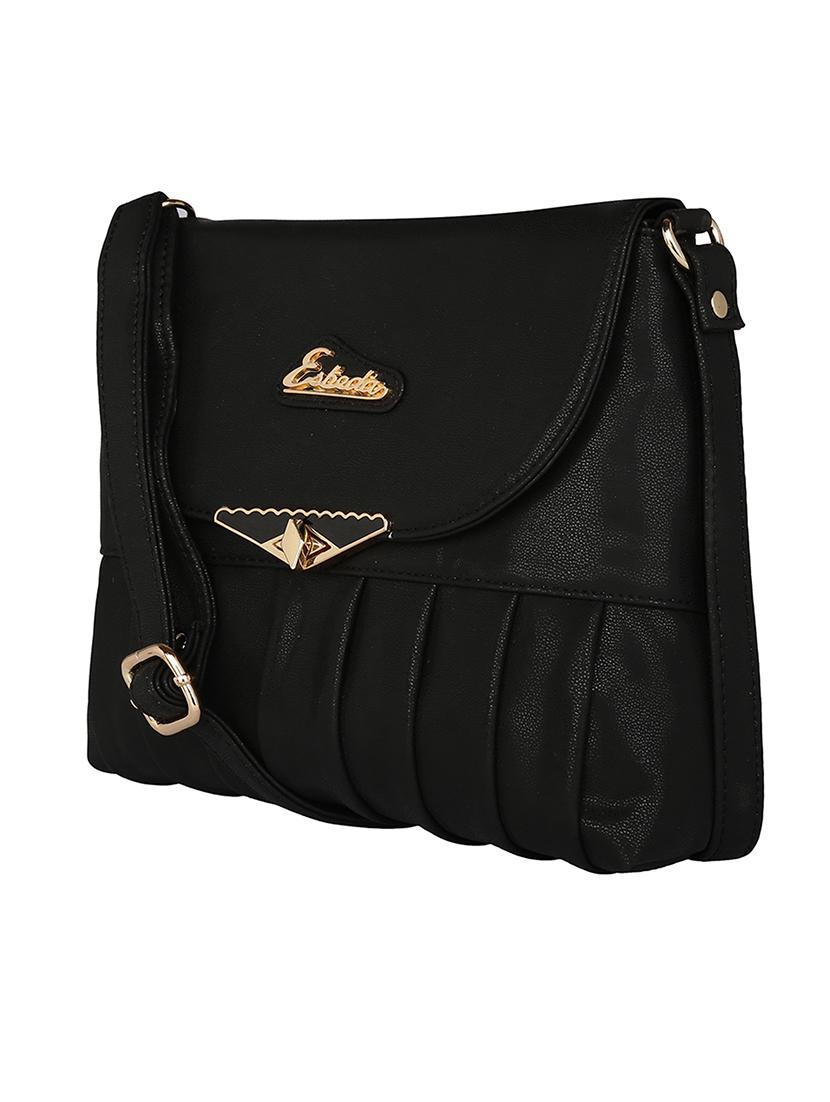 black leatherette sling bag - 11808268 - Standard Image - 4