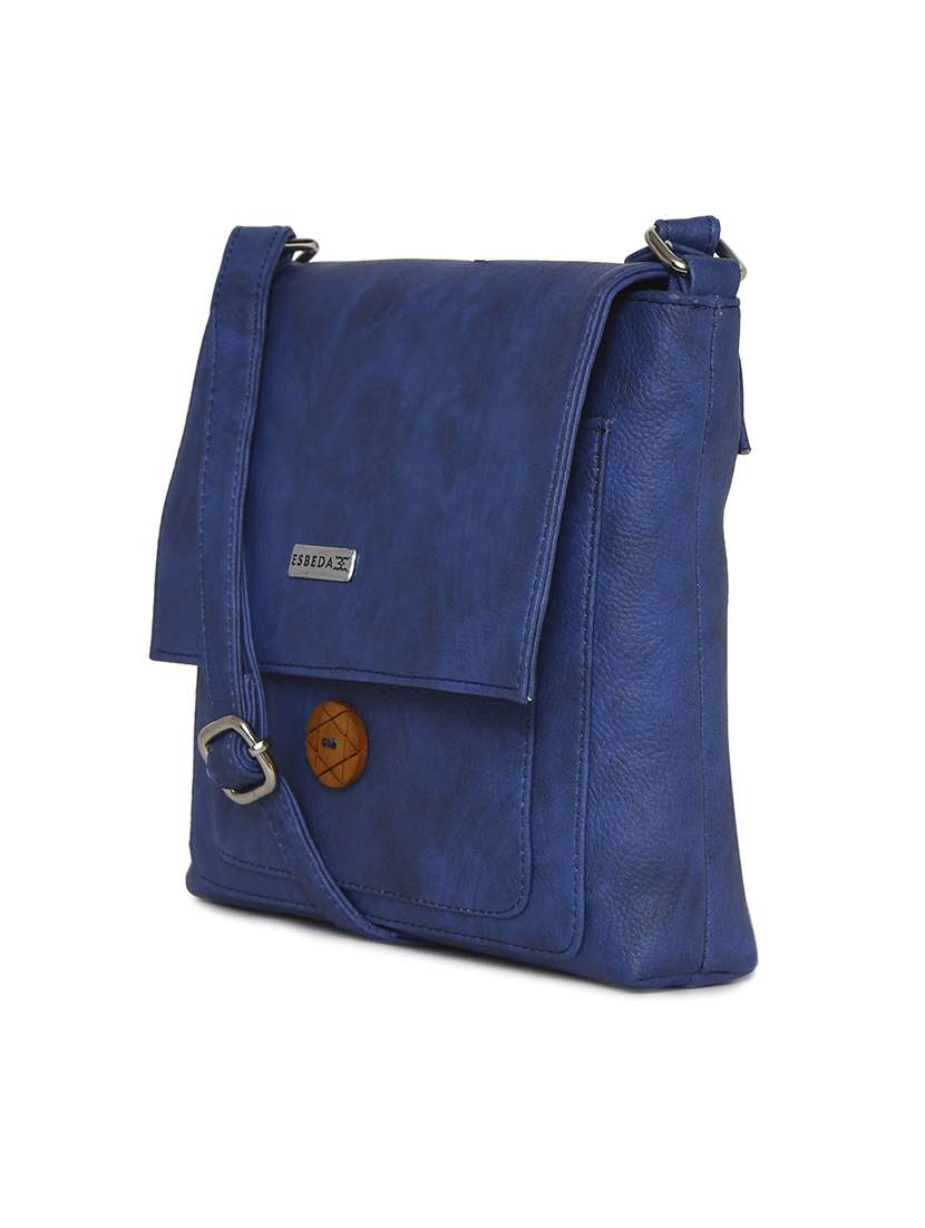 blue leatherette sling bag - 11808287 -  Standard Image - 4