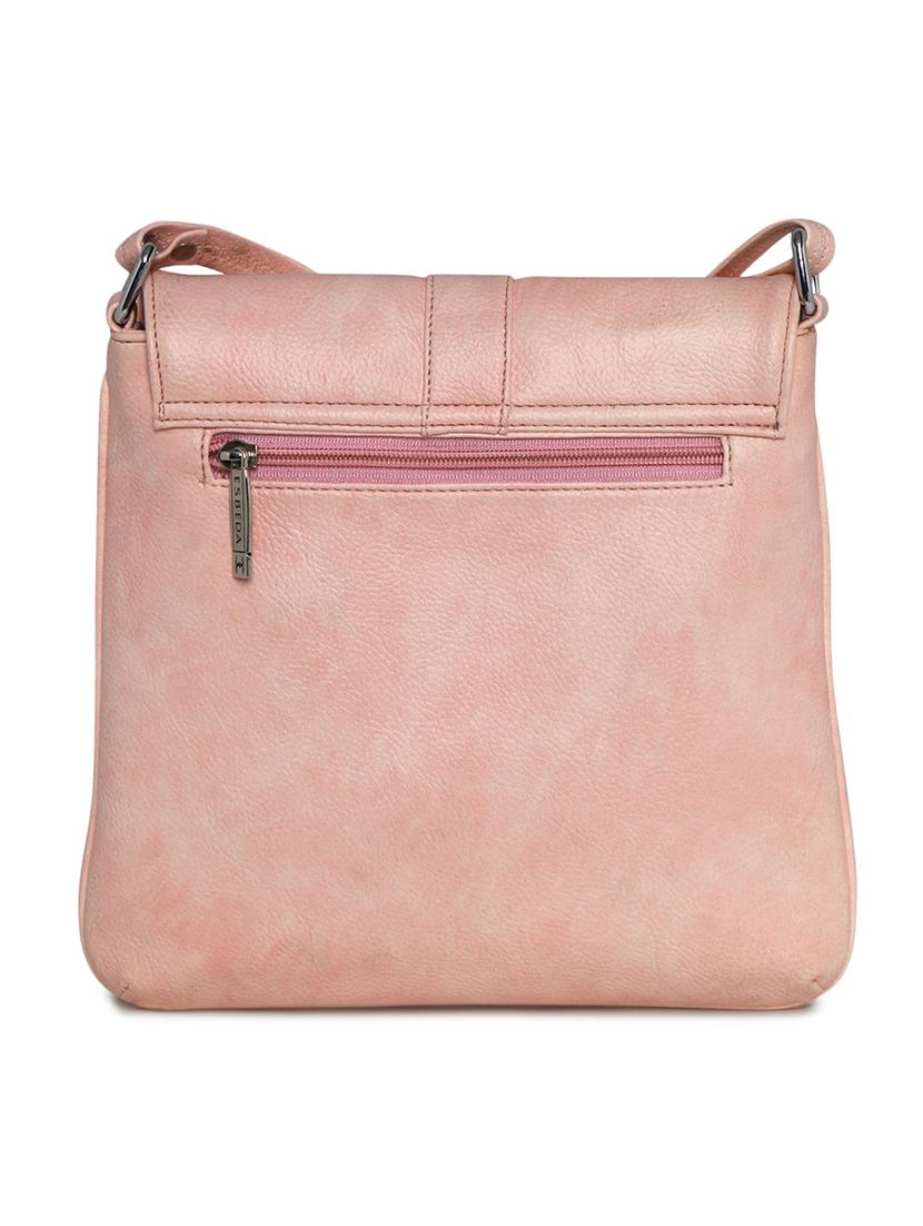 pink leatherette sling bag - 11808289 - Standard Image - 1